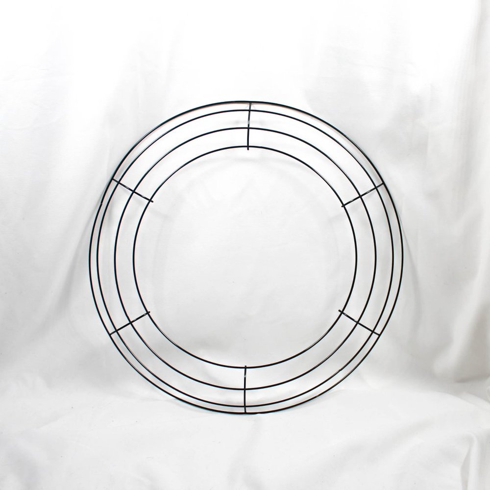 Wire Wreath Frame Crafts DIY 14 Inch Green Floral Wreath